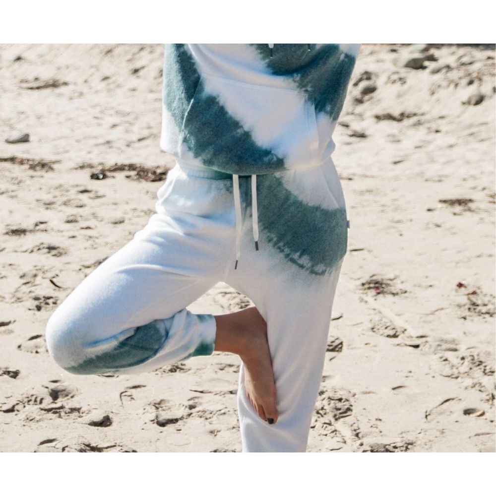Blanket blend white and turquoise tie dye - Brody Jenner x feat Jogger